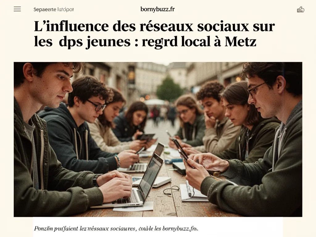 L'influence des réseaux sociaux sur les jeunes : regard local à Metz
