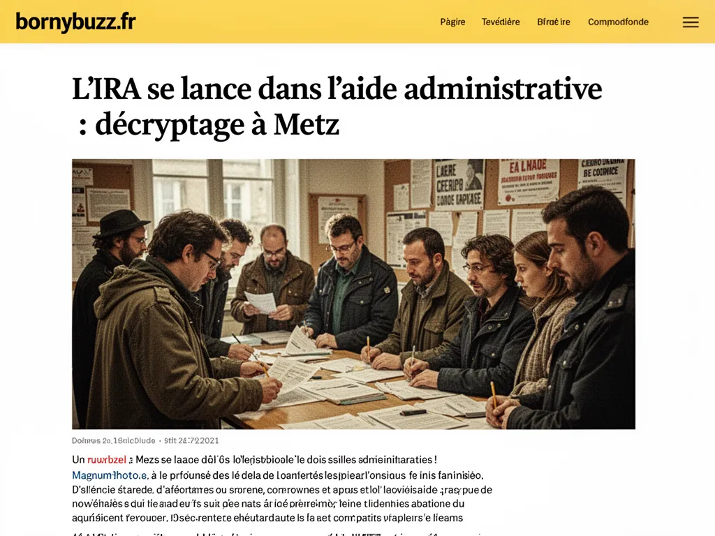 L'IRA se lance dans l'aide administrative : décryptage à Metz