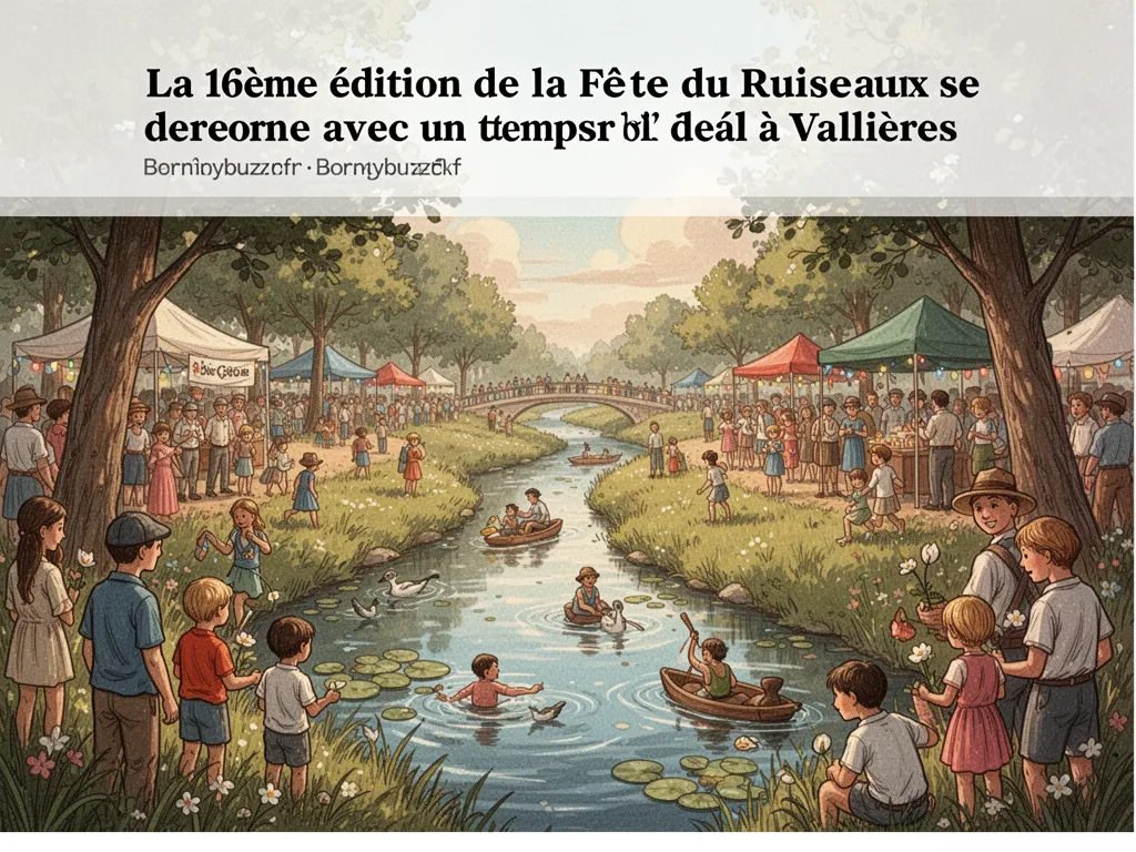 La 16ème édition de la Fête du Ruisseau se déroule avec un temps idéal à Vallières