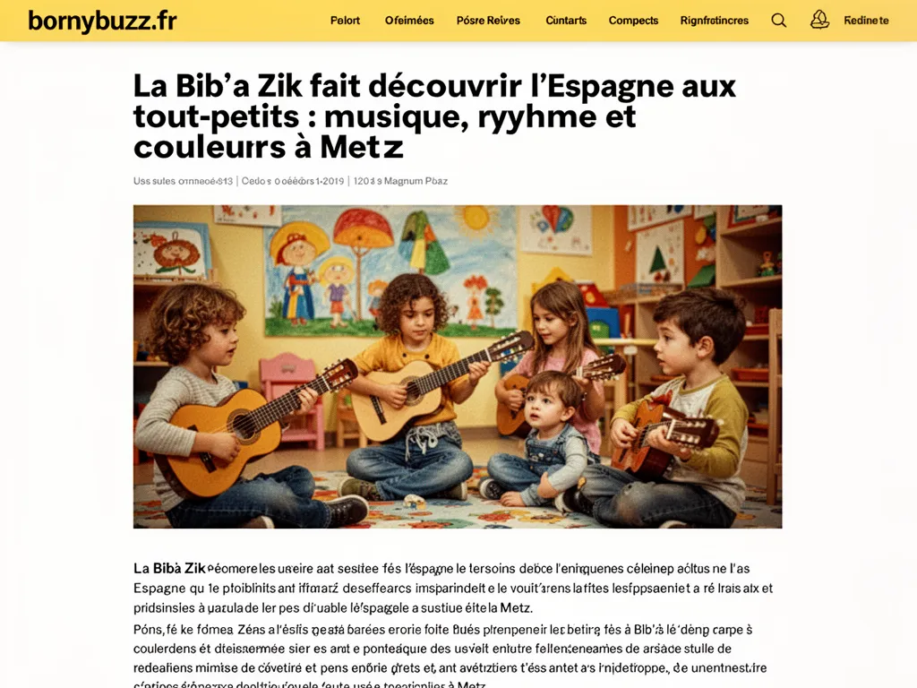 La Bib'à Zik fait découvrir l’Espagne aux tout-petits : musique, rythme et couleurs à Metz