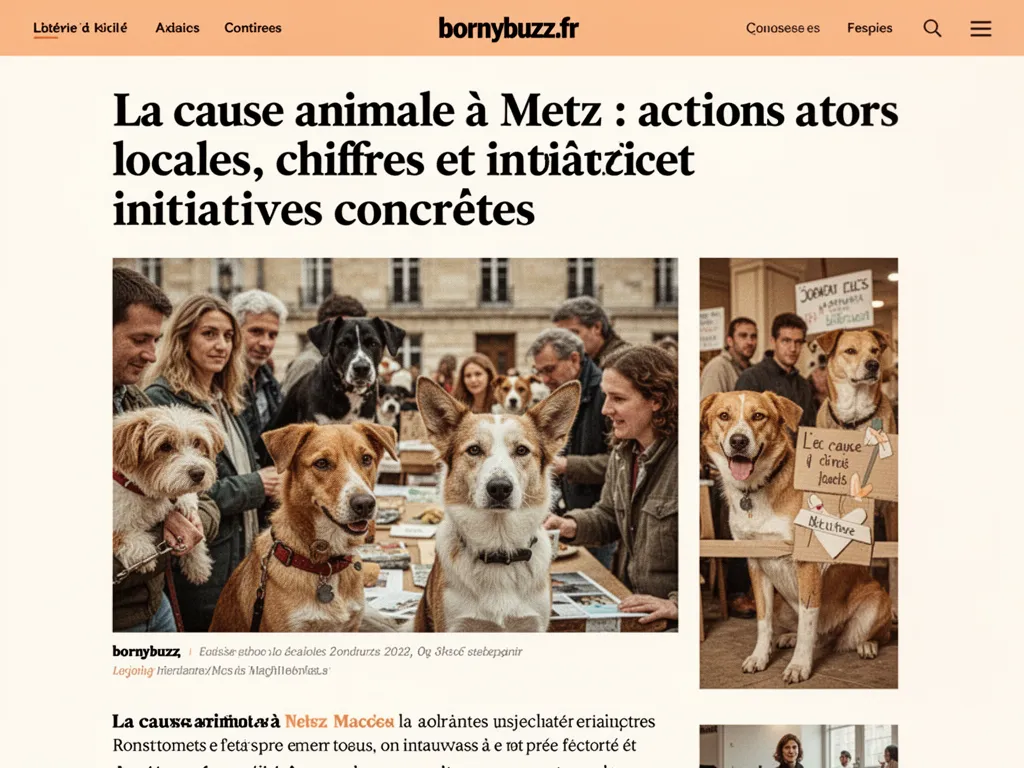 La cause animale à Metz : actions locales, chiffres et initiatives concrètes