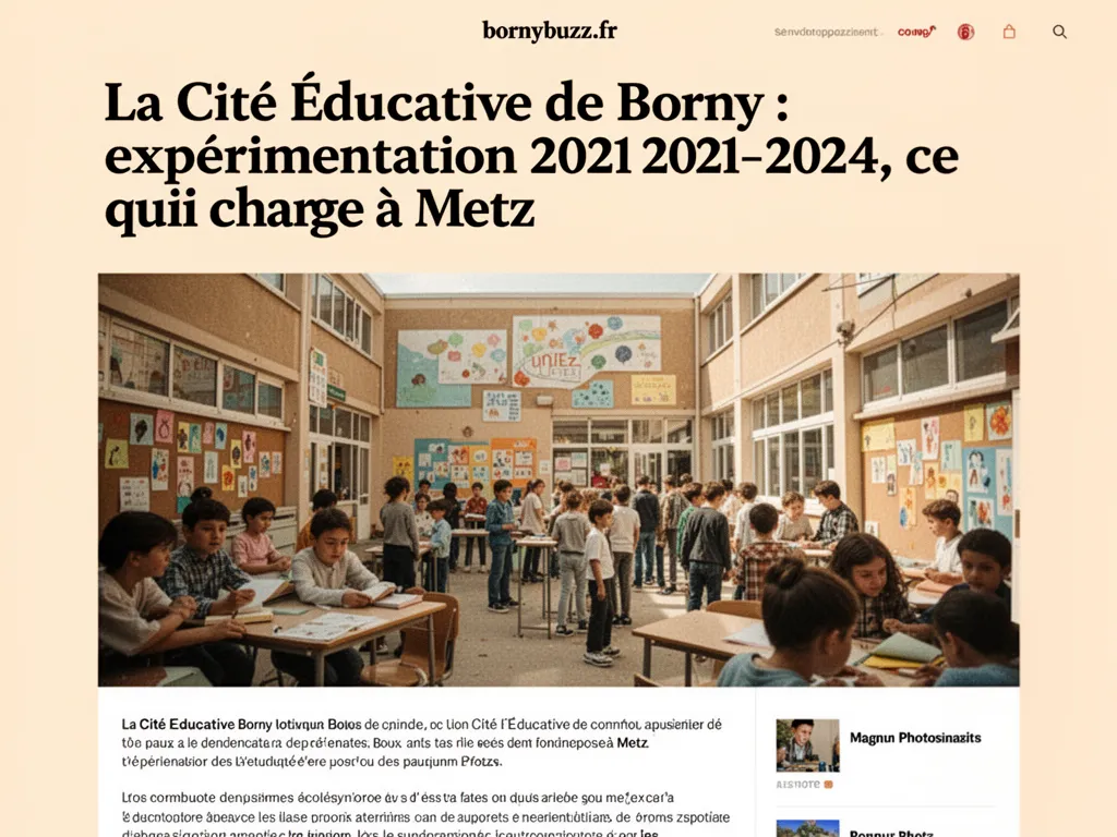 La Cité Éducative de Borny : expérimentation 2021–2024, ce qui change à Metz