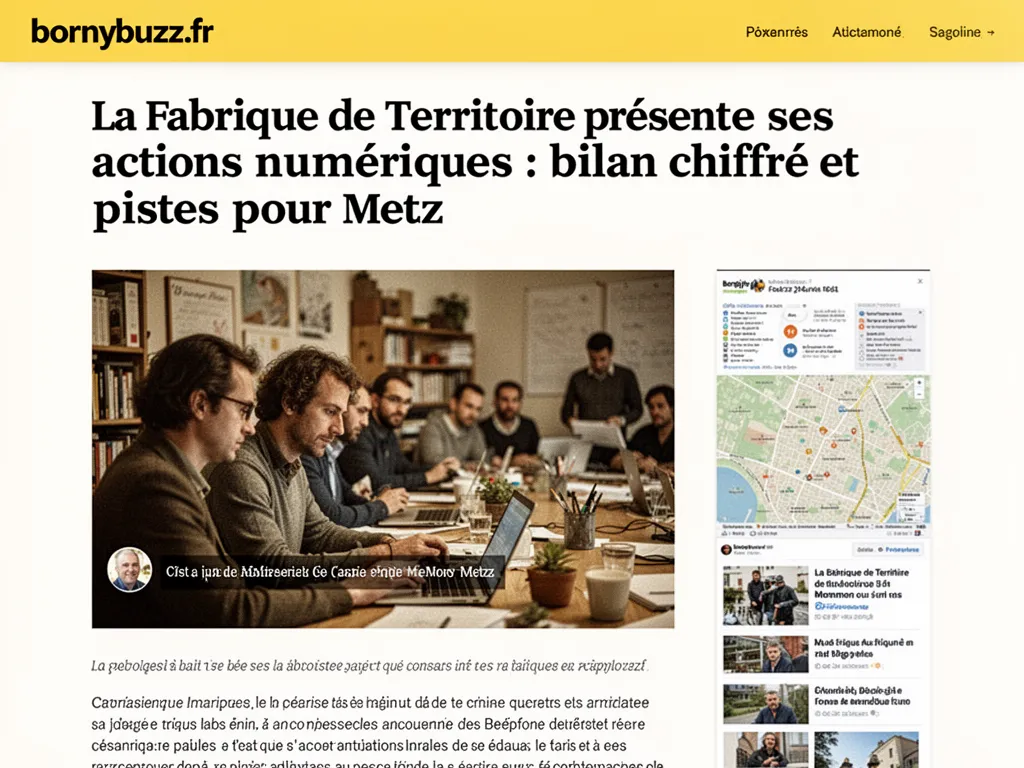 La Fabrique de Territoire présente ses actions numériques : bilan chiffré et pistes pour Metz