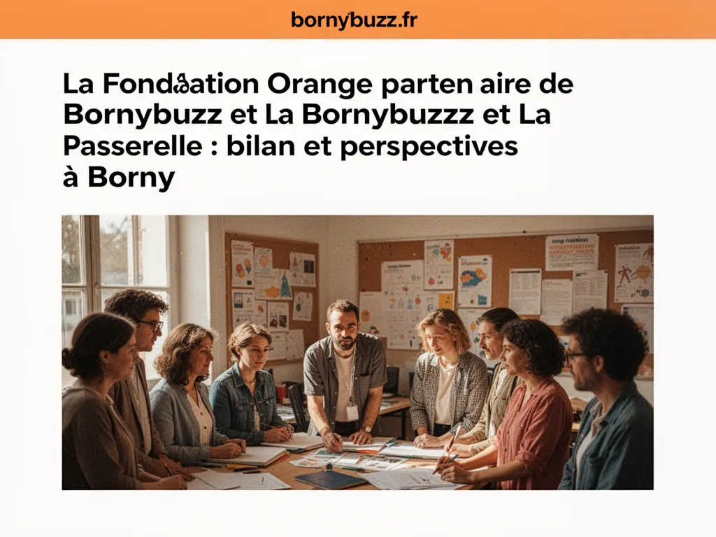 La Fondation Orange partenaire de Bornybuzz et La Passerelle : bilan et perspectives à Borny