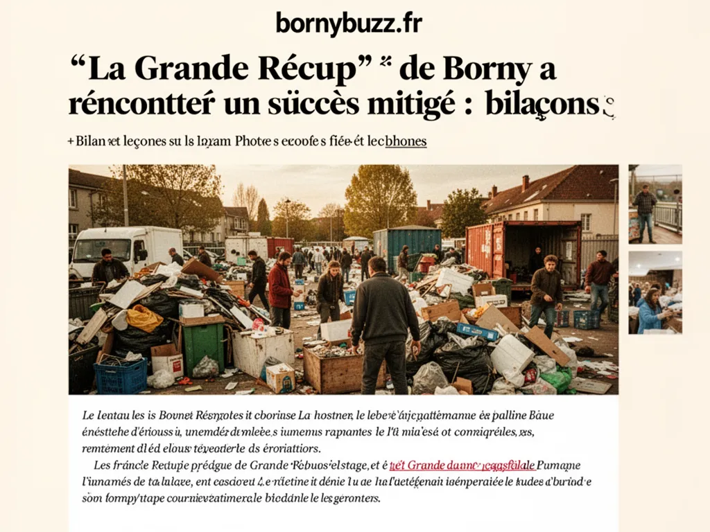La Grande Récup' de Borny a rencontré un succès mitigé : bilan et leçons