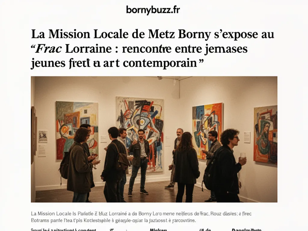 La Mission Locale de Metz Borny s'expose au Frac Lorraine : rencontre entre jeunes et art contemporain