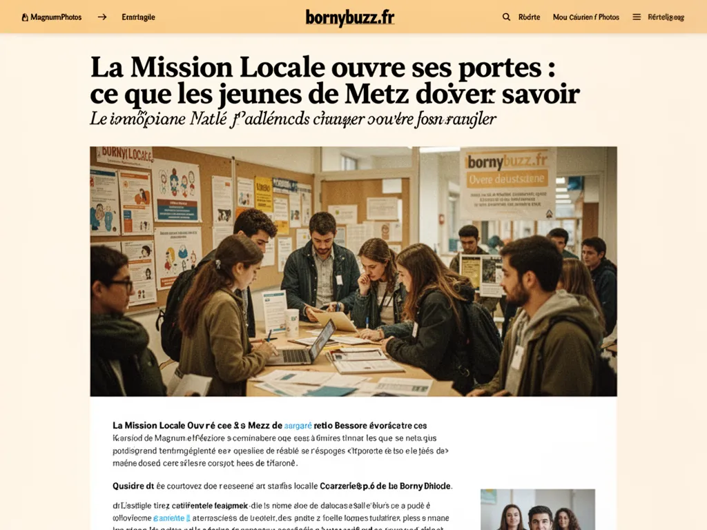 La Mission Locale ouvre ses portes : ce que les jeunes de Metz doivent savoir