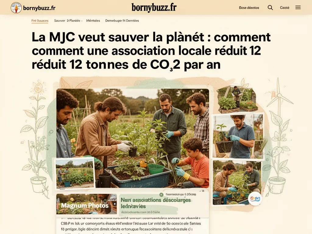 La MJC veut sauver la planète : comment une association locale réduit 12 tonnes de CO2 par an