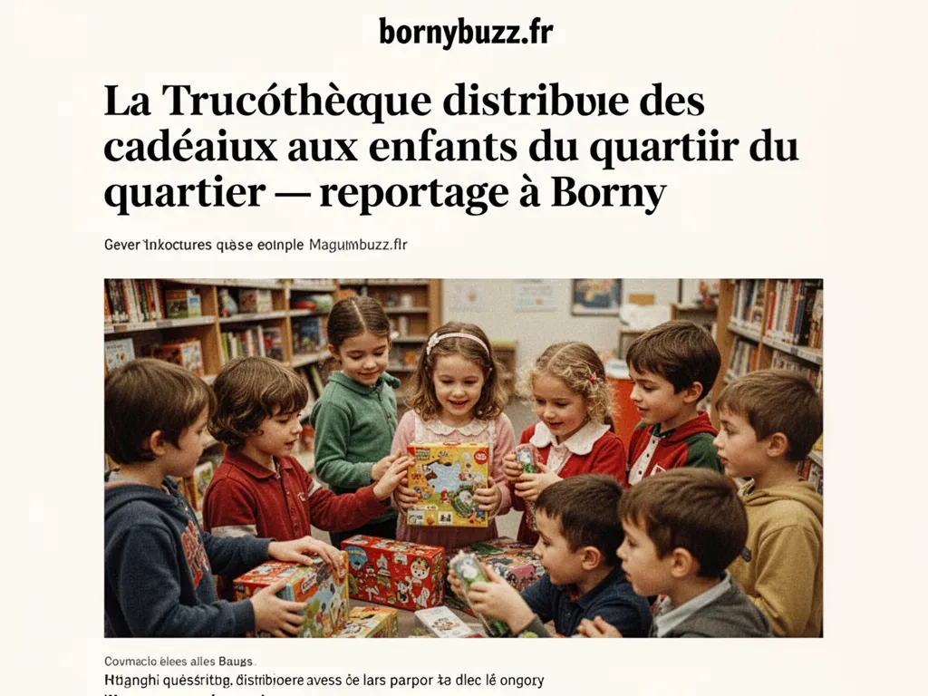 La Trucothèque distribue des cadeaux aux enfants du quartier : reportage à Borny