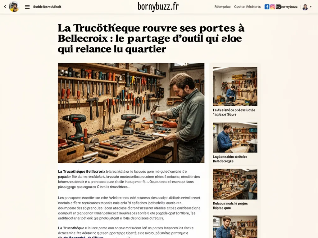 La Trucothèque rouvre ses portes à Bellecroix : le partage d’outils qui relance le quartier