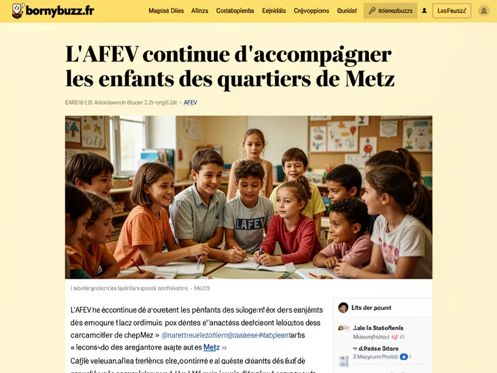 L'AFEV continue d'accompagner les enfants des quartiers de Metz