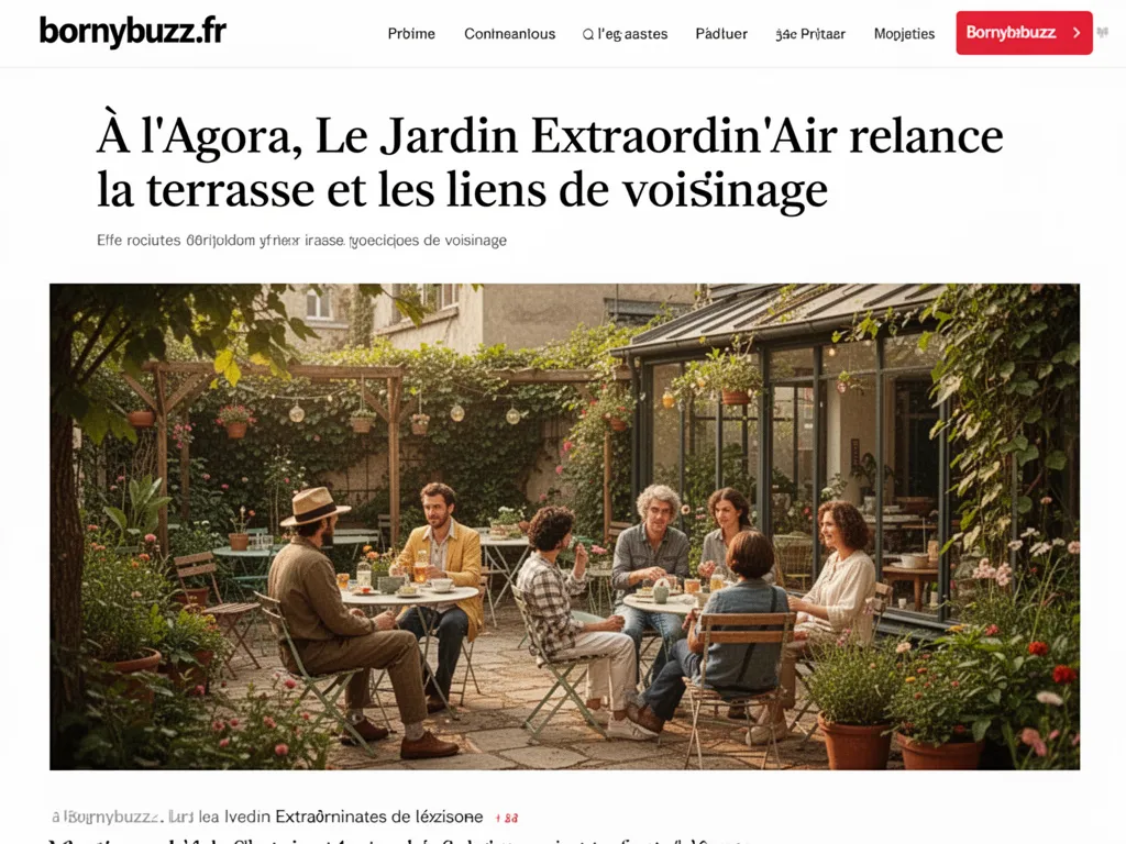 À l'Agora, Le Jardin Extraordin’Air relance la terrasse et les liens de voisinage