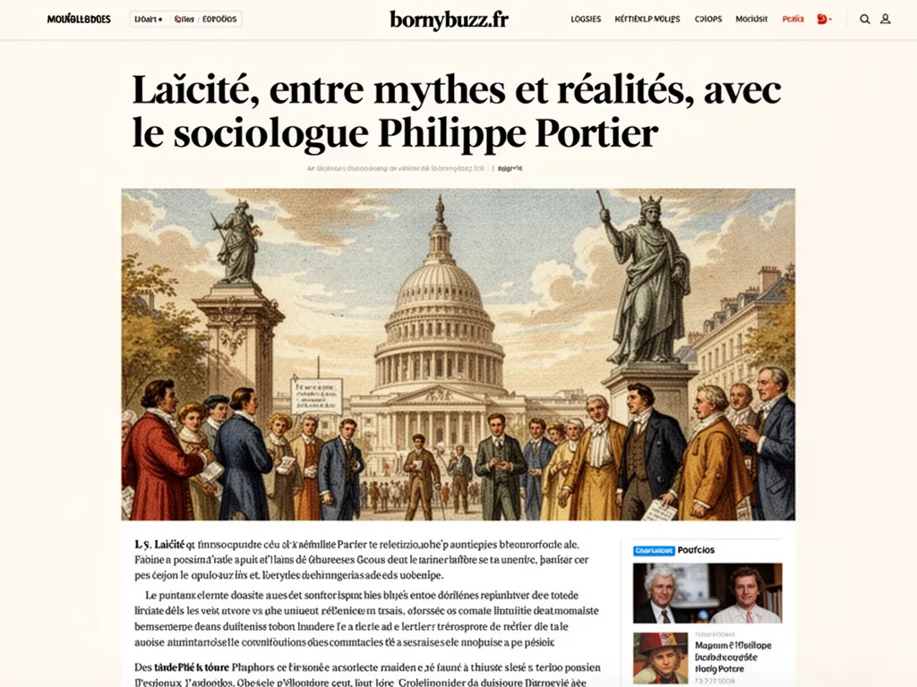 Laïcité, entre mythes et réalités, avec le sociologue Philippe Portier