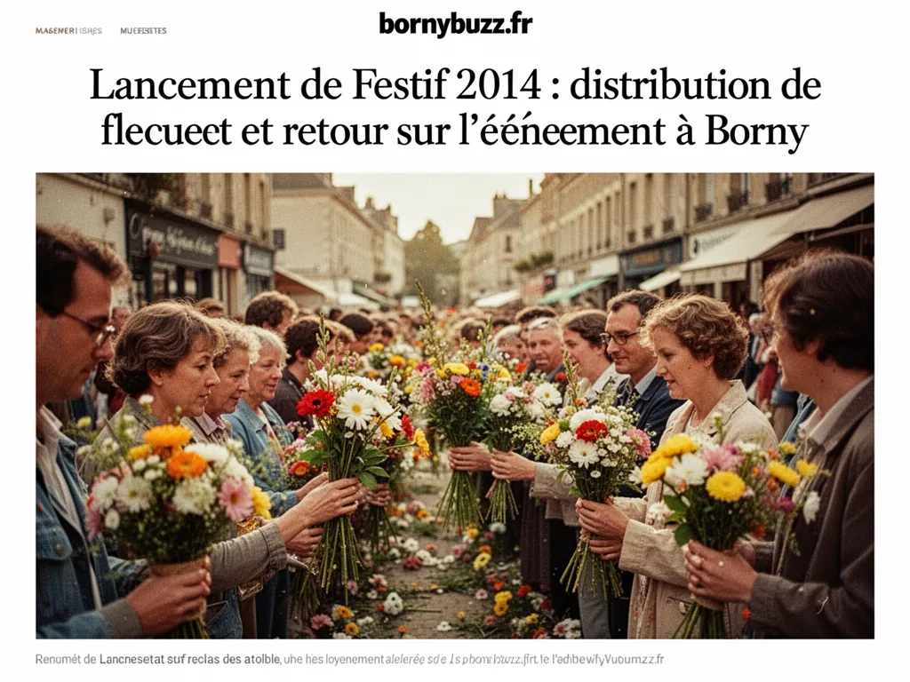 Lancement de Festif 2014 : distribution de fleurs et retour sur l'événement à Borny
