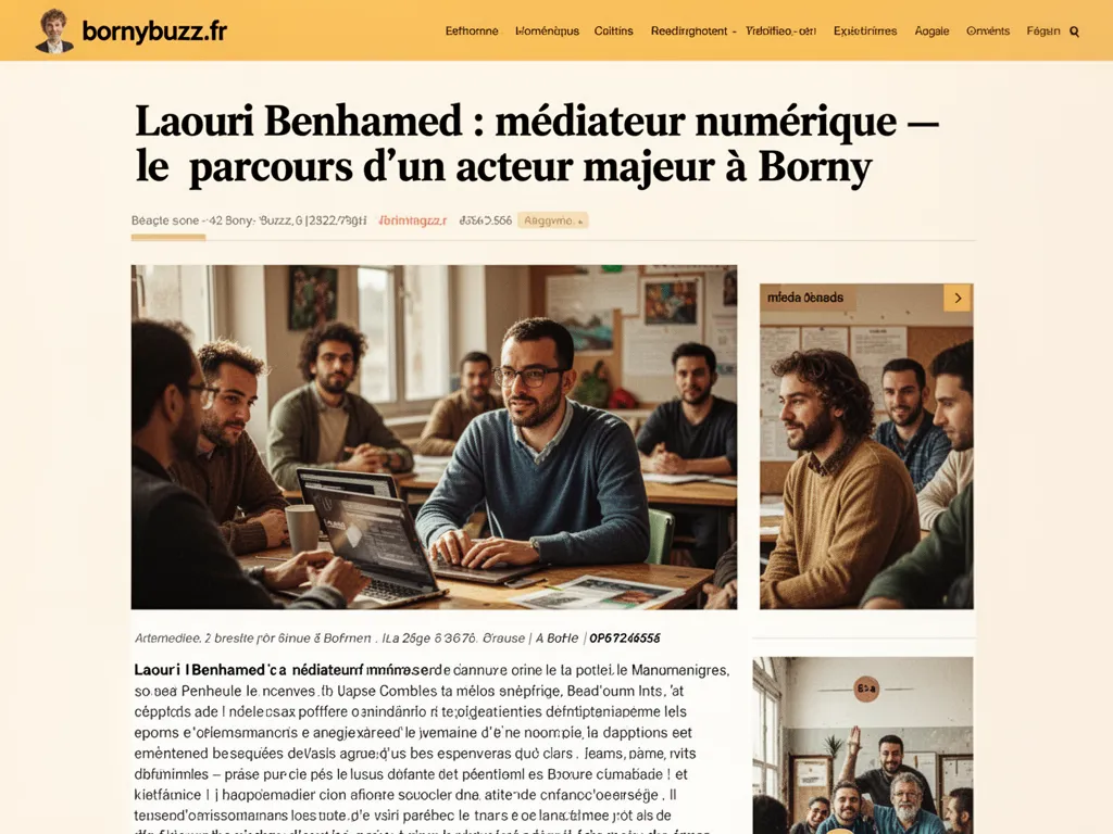 Laouri Benhamed : médiateur numérique — le parcours d'un acteur majeur à Borny