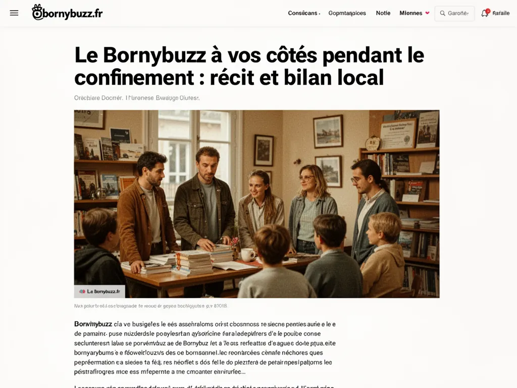 Le Bornybuzz à vos côtés pendant le confinement : récit et bilan local