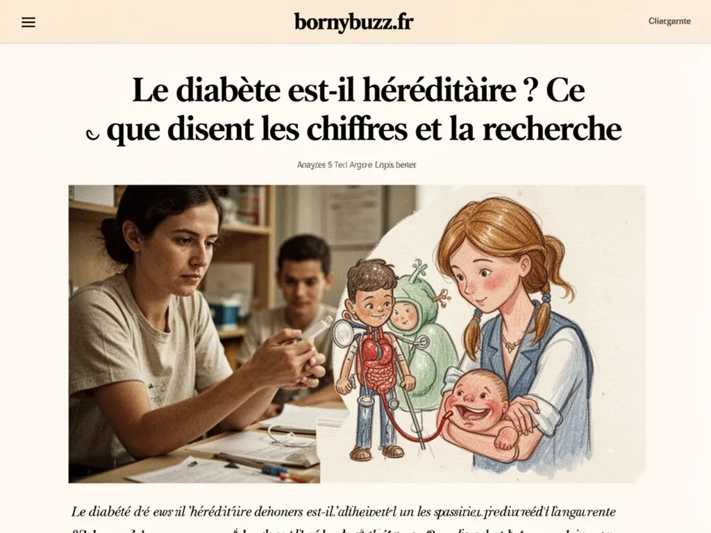 Le diabète est-il héréditaire ? Ce que disent les chiffres et la recherche