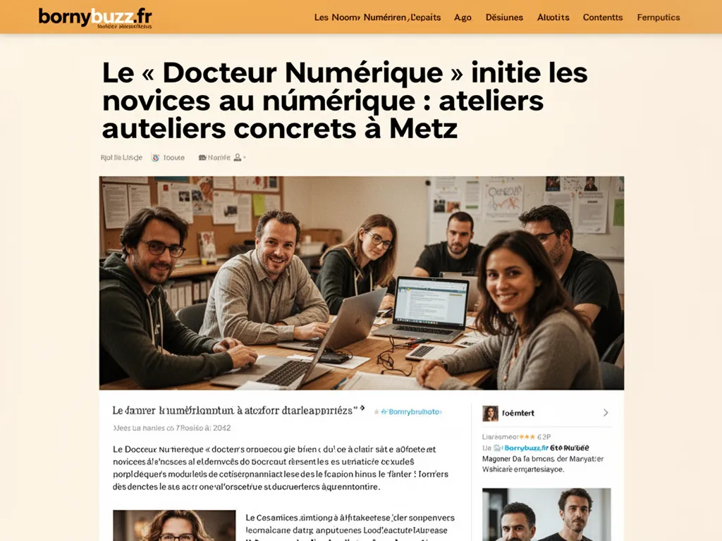 Le « Docteur Numérique » initie les novices au numérique : ateliers concrets à Metz