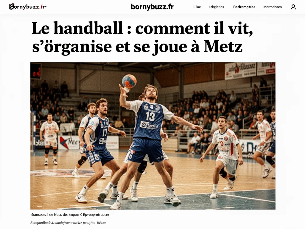 Le handball : comment il vit, s’organise et se joue à Metz