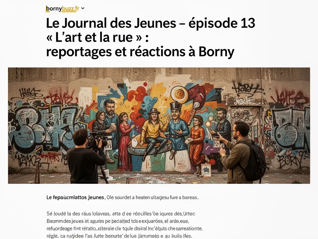 Le Journal des Jeunes - épisode 13 « L'art et la rue » : reportages et réactions à Borny