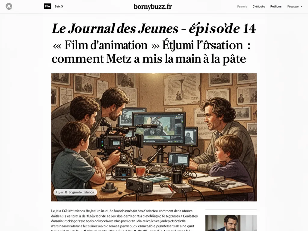Le Journal des Jeunes - épisode 14 « Film d'animation » : comment Metz a mis la main à la pâte