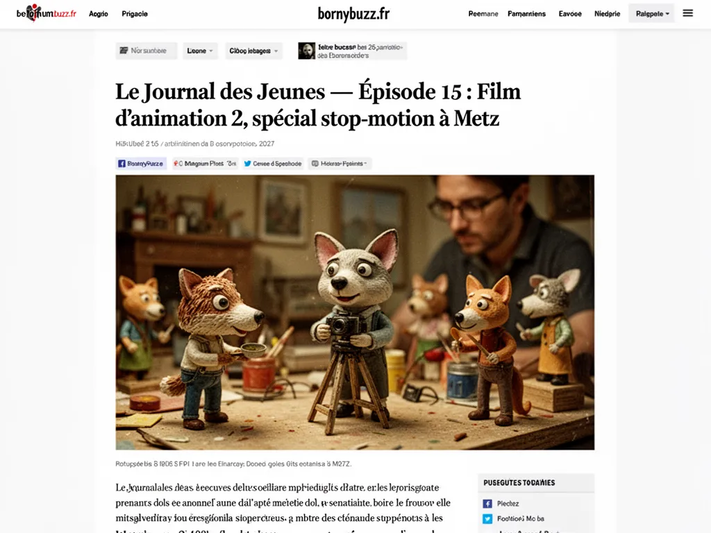 Le Journal des Jeunes : Épisode 15 : Film d'animation 2, spécial stop-motion à Metz