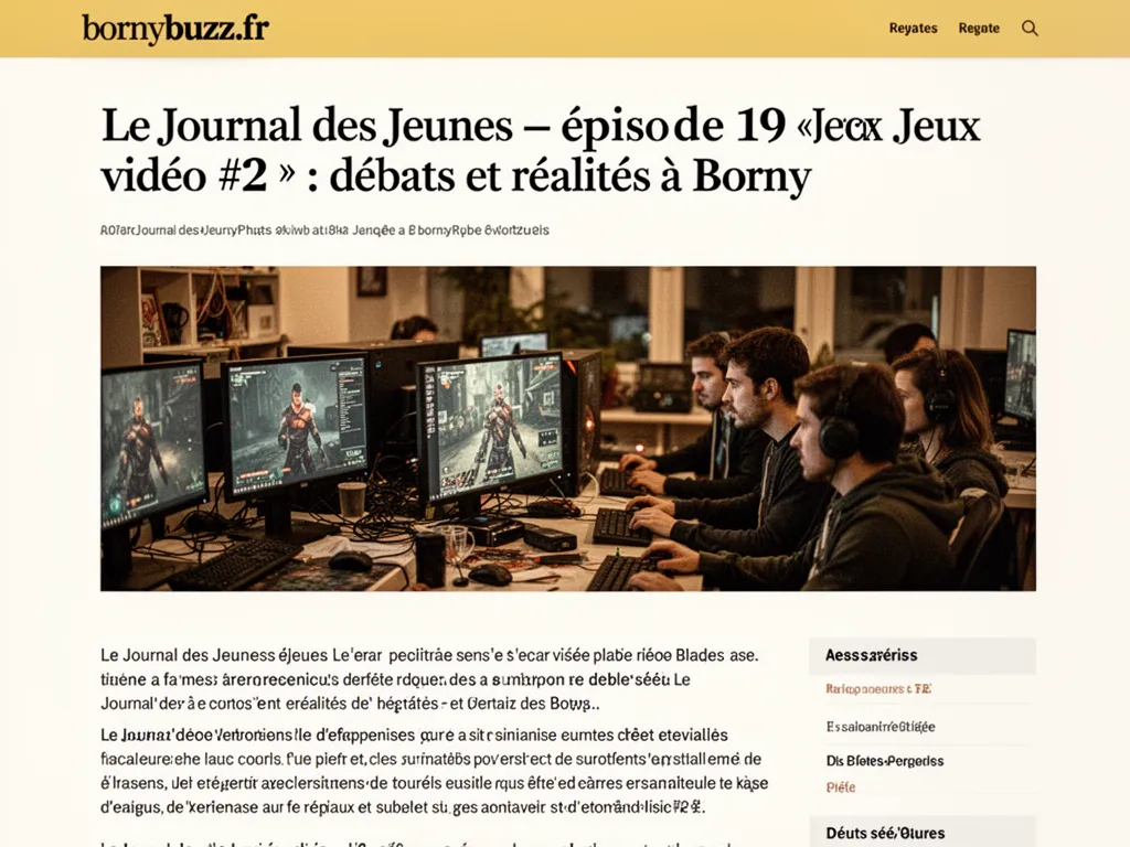 Le Journal des Jeunes – épisode 19 « Jeux vidéo #2 » : débats et réalités à Borny