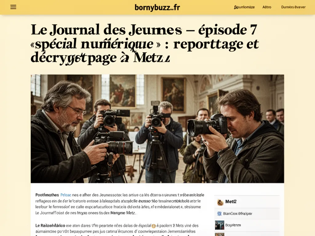Le Journal des Jeunes - épisode 7 « spécial numérique » : reportage et décryptage à Metz