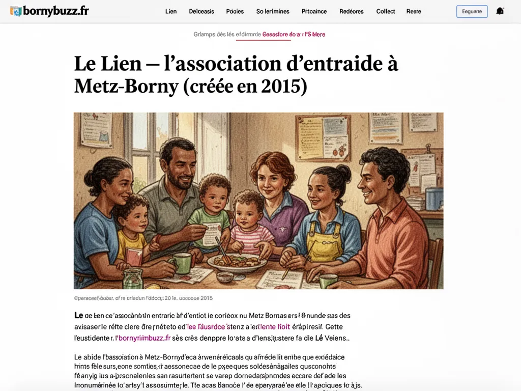 Le Lien — l'association d'entraide à Metz-Borny (créée en 2015)