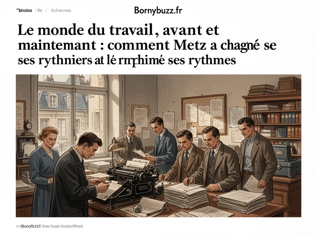 Le monde du travail, avant et maintenant : comment Metz a changé ses rythmes