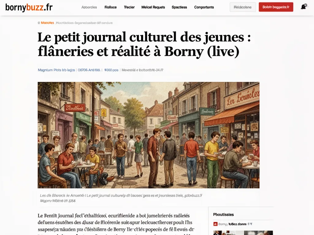Le petit journal culturel des jeunes : flâneries et réalité à Borny (live)