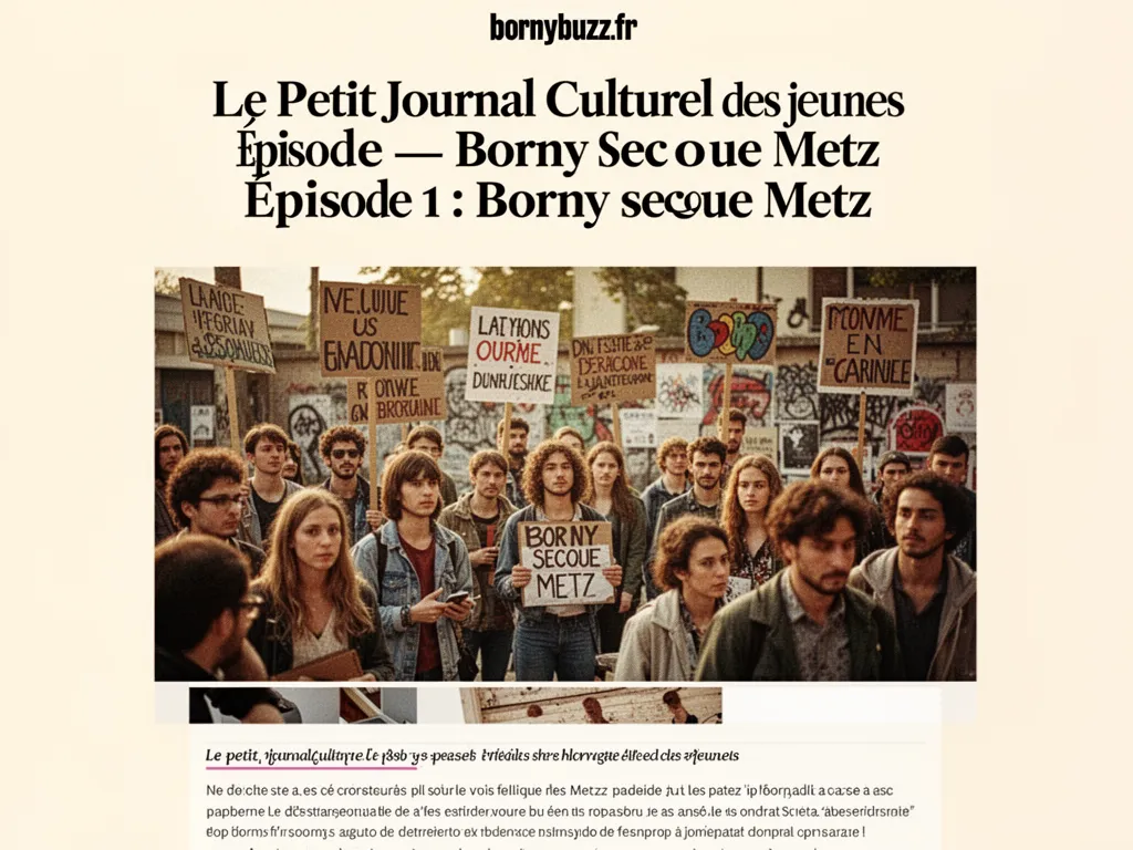 Le petit journal culturel des jeunes — Épisode 1 : Borny secoue Metz