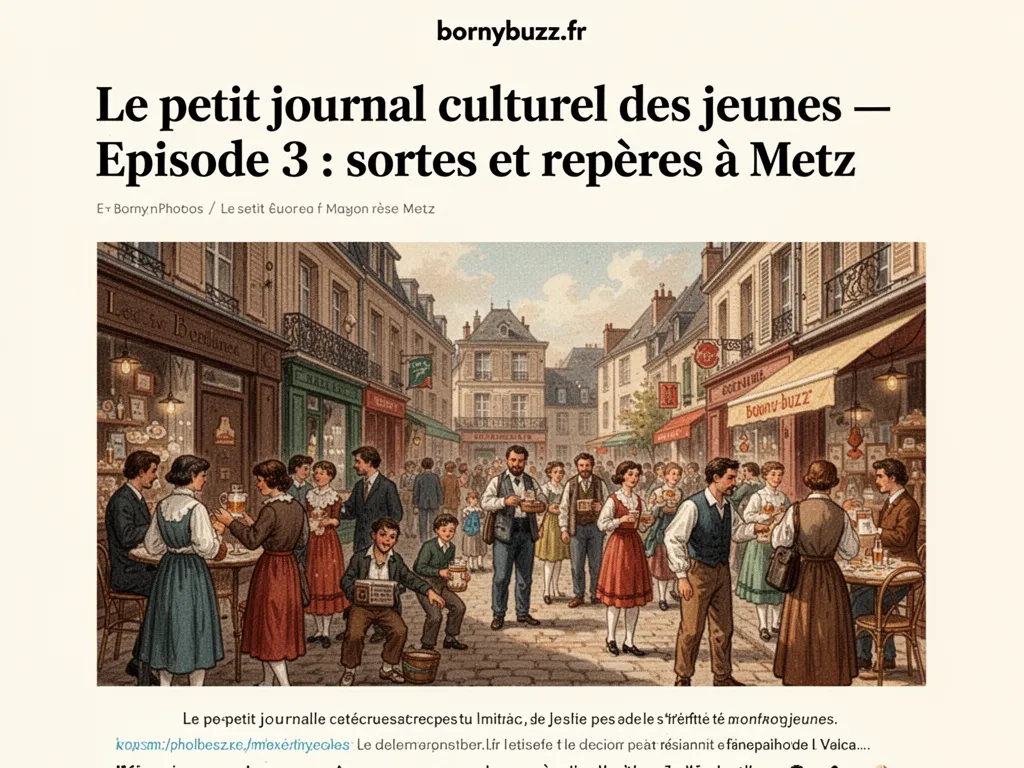 Le petit journal culturel des jeunes — Épisode 3 : sorties et repères à Metz