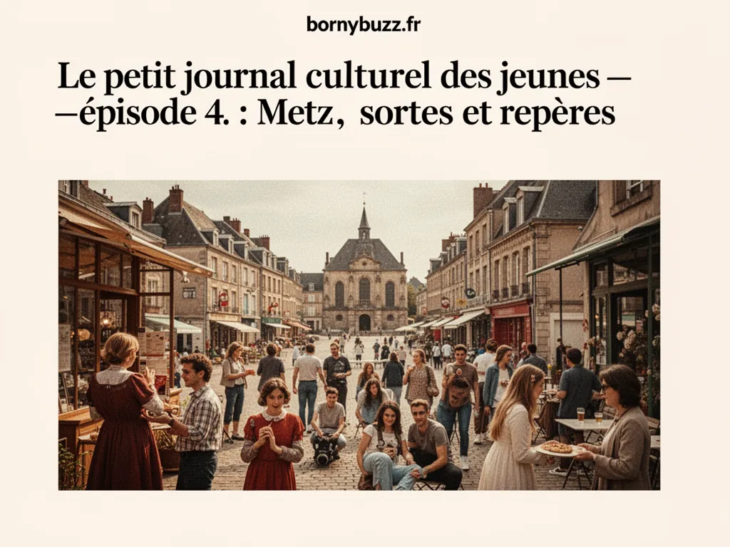 Le petit journal culturel des jeunes — épisode 4 : Metz, sorties et repères