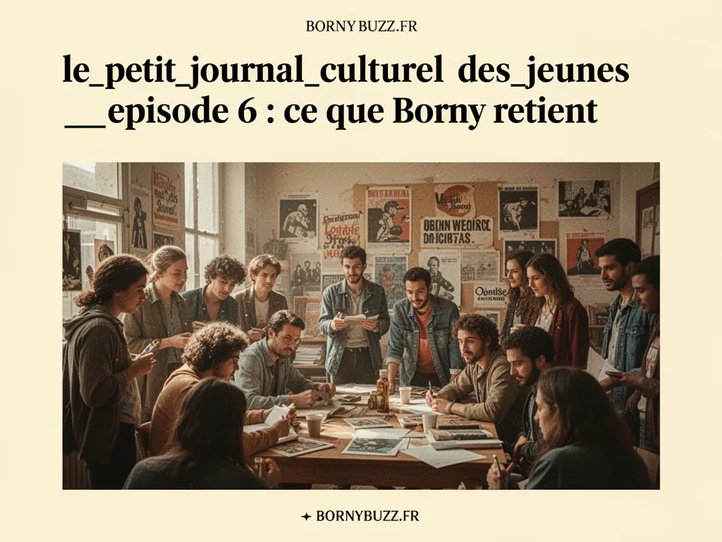 le_petit_journal_culturel_des_jeunes _episode 6 : ce que Borny retient