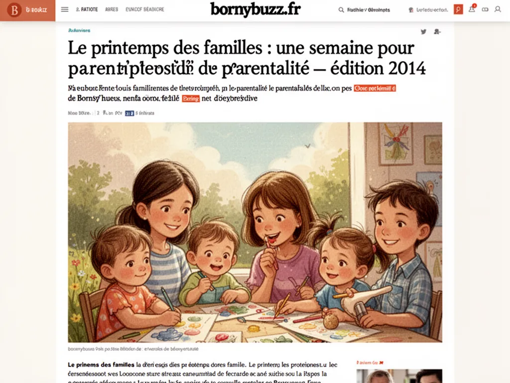 Le printemps des familles : une semaine pour la parentalité : édition 2014