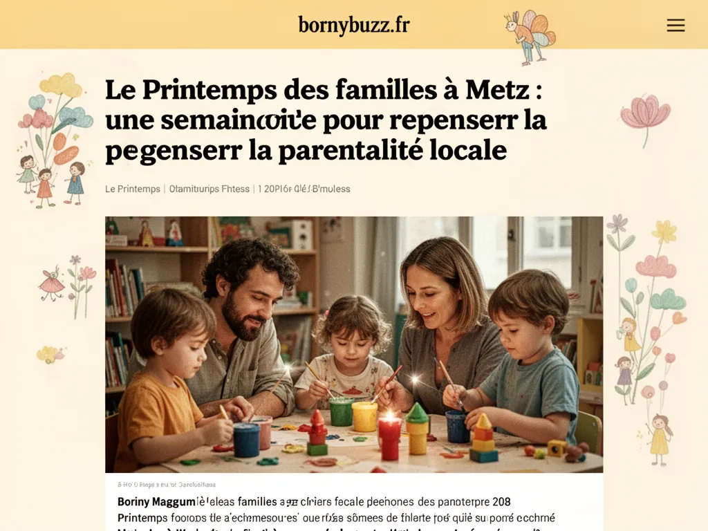 Le Printemps des familles à Metz : une semaine pour repenser la parentalité locale