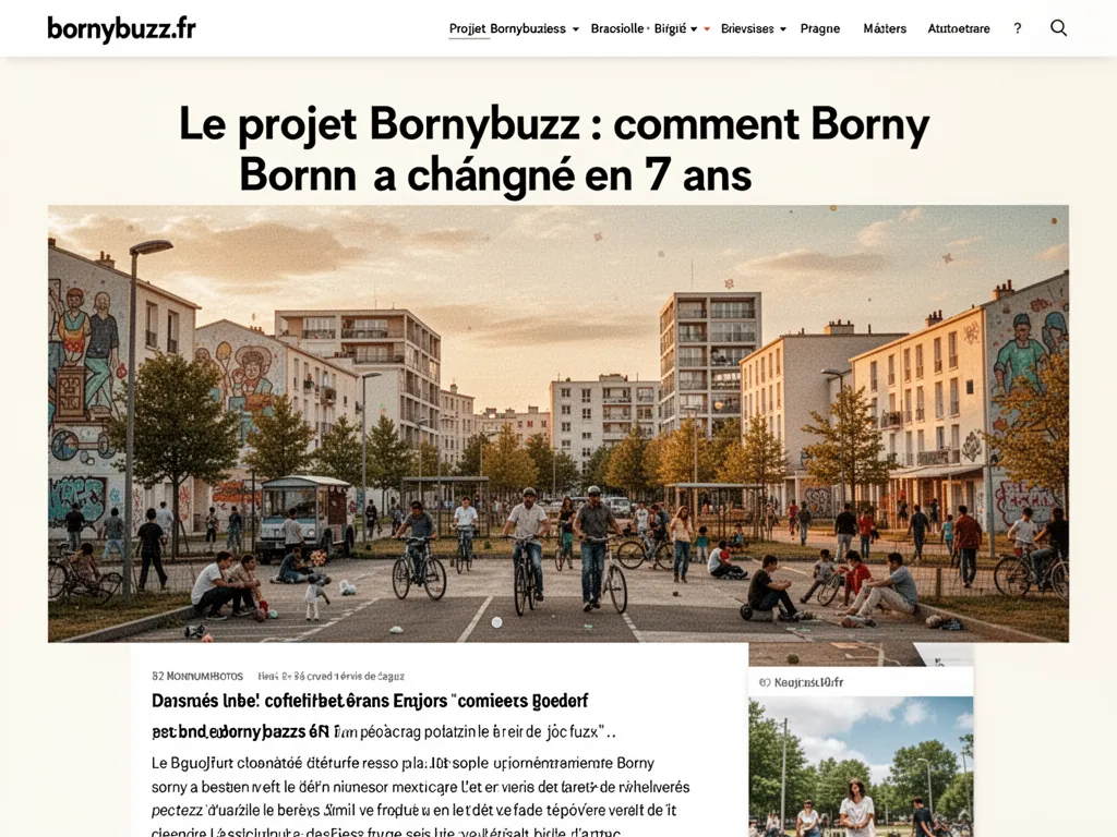 Le projet Bornybuzz : comment Borny a changé en 7 ans