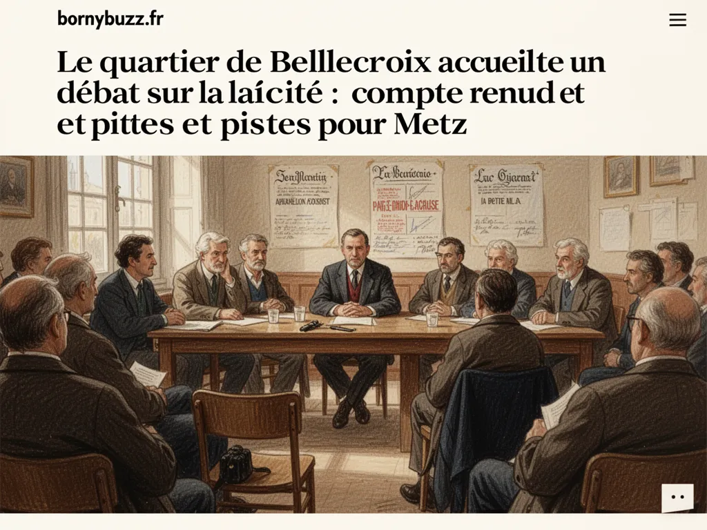 Le quartier de Bellecroix accueille un débat sur la laïcité : compte rendu et pistes pour Metz