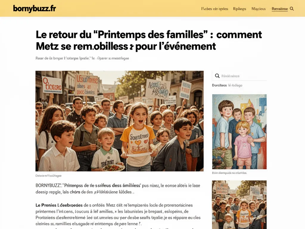 Le retour du "Printemps des familles" : comment Metz se remobilise pour l’événement