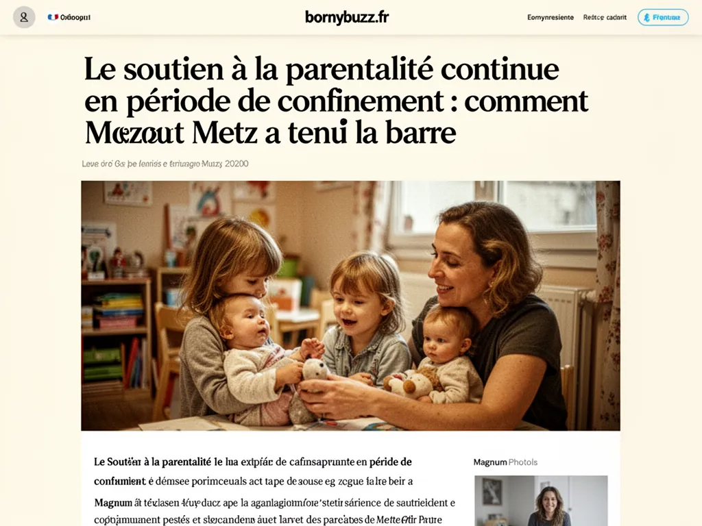 Le soutien à la parentalité continue en période de confinement : comment Metz a tenu la barre