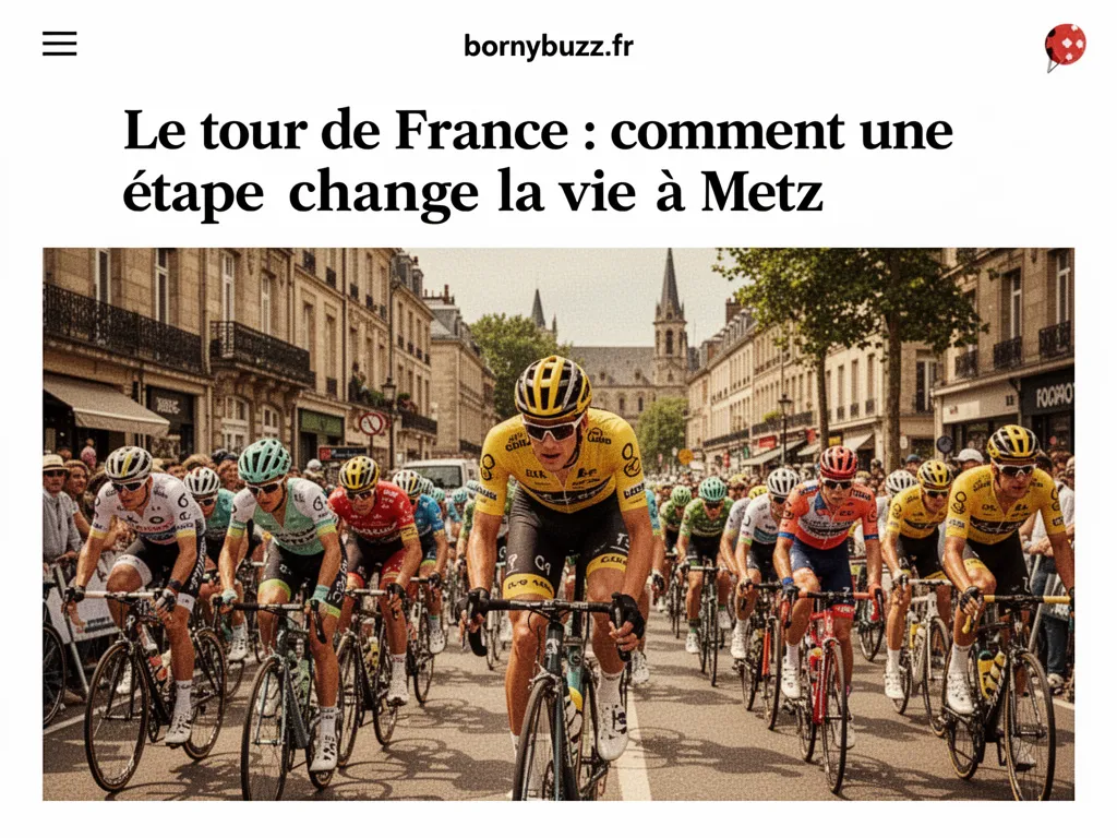 Le tour de France : comment une étape change la vie à Metz