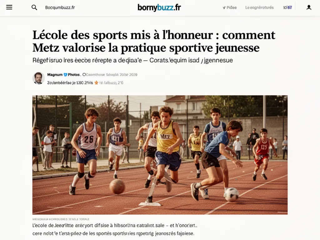lecole des sports mis a lhonneur : comment Metz valorise la pratique sportive jeunesse