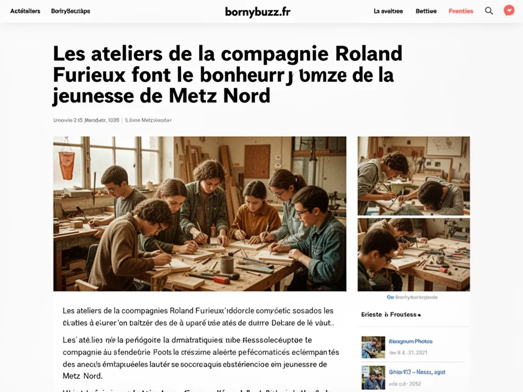 Les ateliers de la compagnie Roland Furieux font le bonheur de la jeunesse de Metz Nord