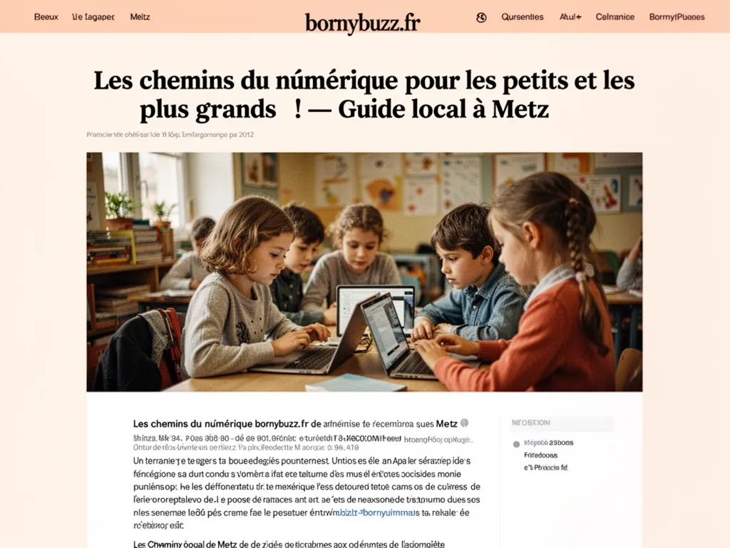 Les chemins du numérique pour les petits et les plus grands ! : Guide local à Metz