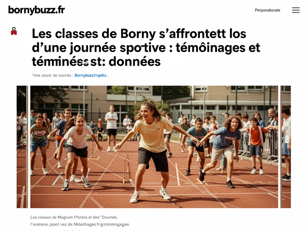 Les classes de Borny s'affrontent lors d'une journée sportive : témoignages et données