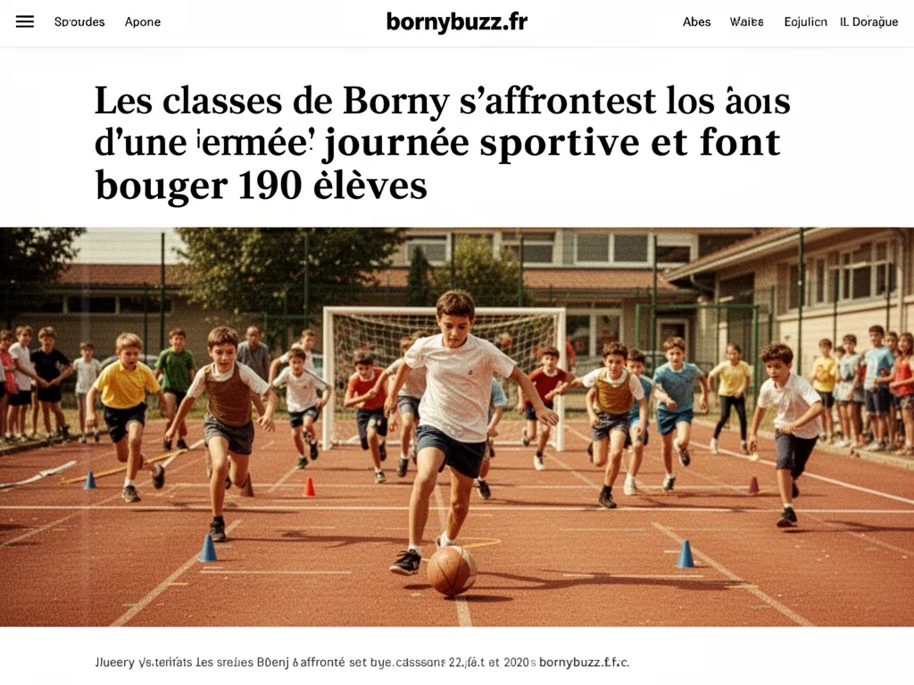 Les classes de Borny s’affrontent lors d’une journée sportive et font bouger 190 élèves