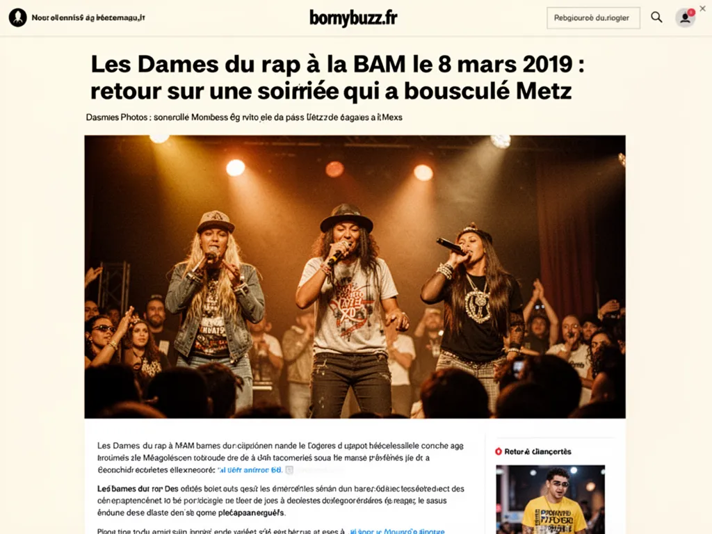 Les Dames du rap à la BAM le 8 mars 2019 : retour sur une soirée qui a bousculé Metz