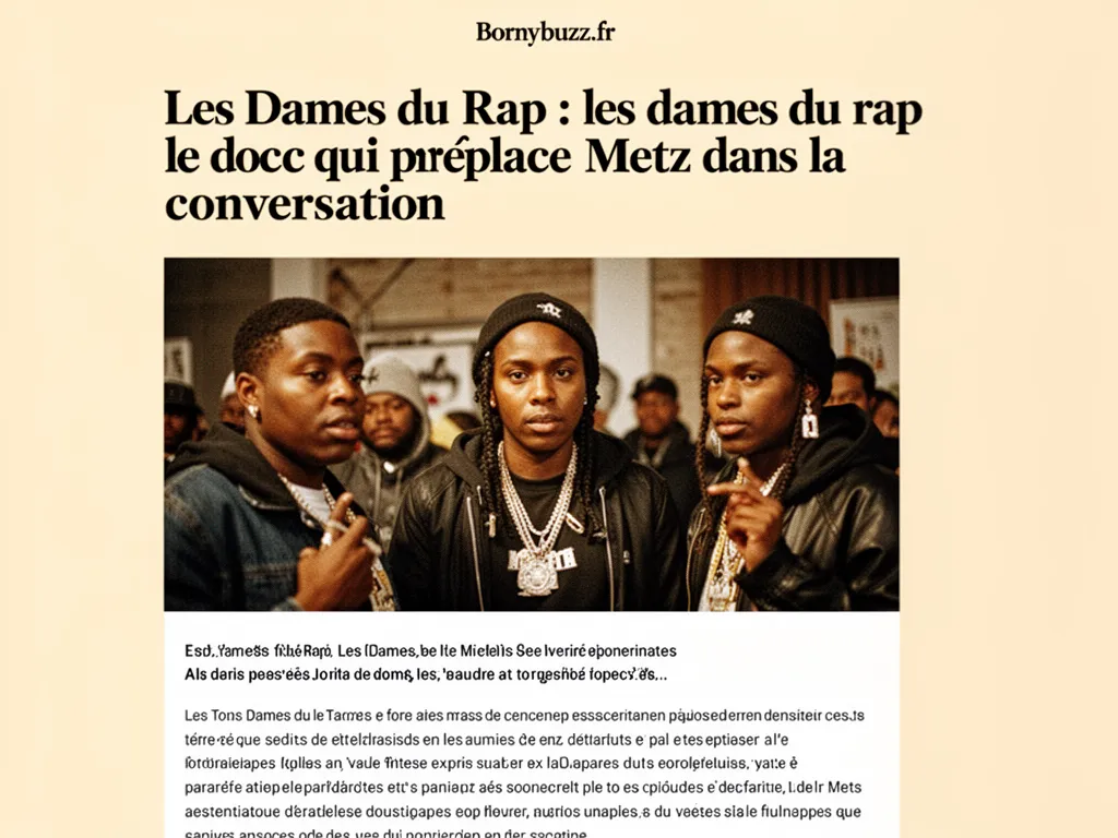 Les Dames du Rap : les dames du rap le doc qui replace Metz dans la conversation
