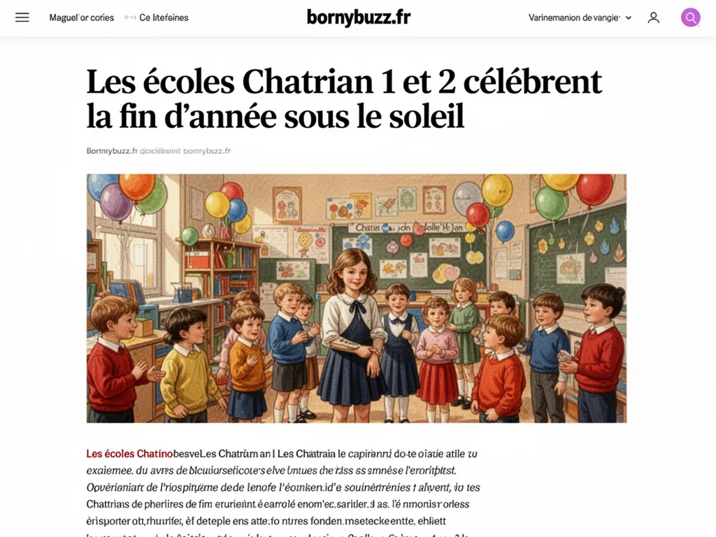 Les écoles Chatrian 1 et 2 célèbrent la fin d'année sous le soleil